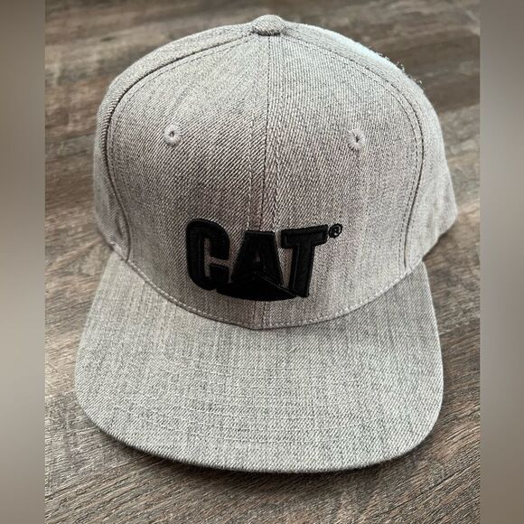 CAT Caterpillar Sheridan Flat Bill Hat - Picture 1 of 5